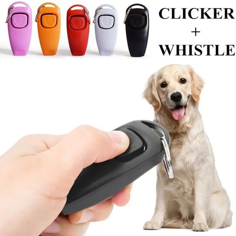 Training Clicker Dog - 2 in 1 Pet Training Clicker