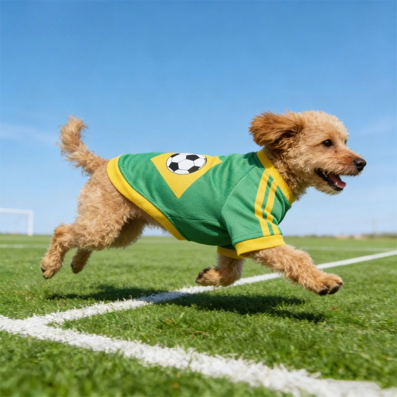 Pet Supplies Jersey - Football Pattern Dog Clothes Breathable Soft