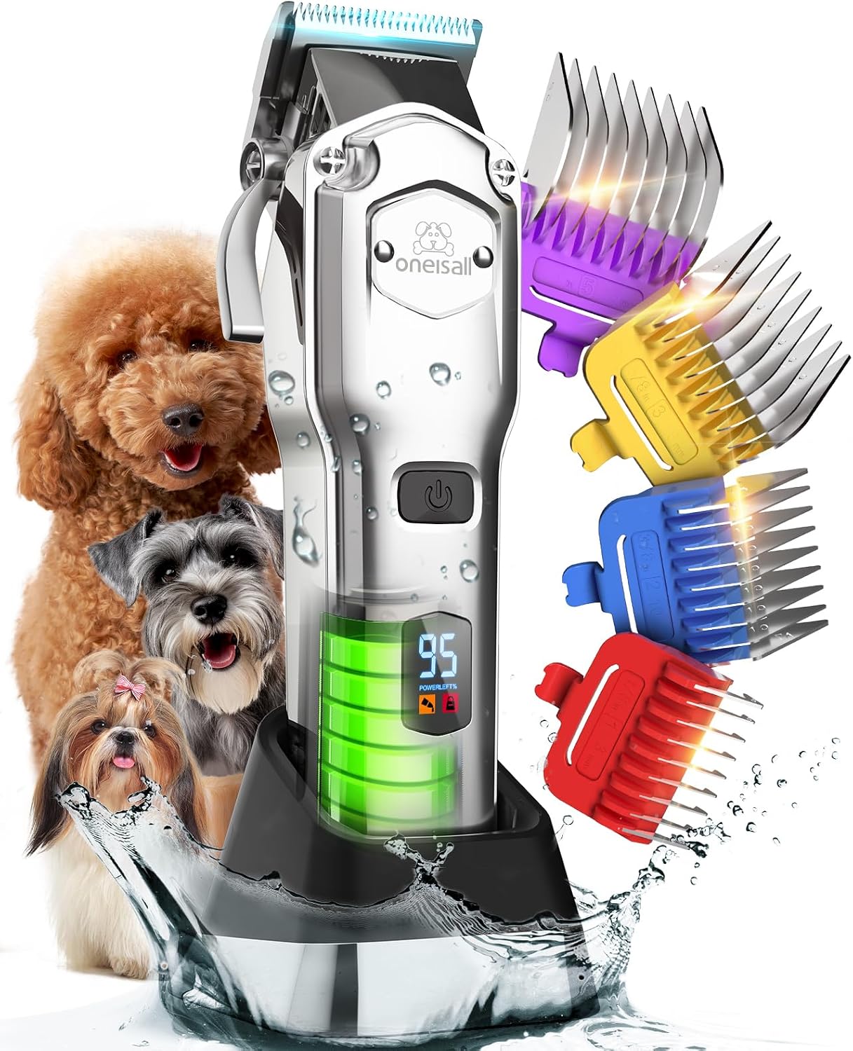 Dog Grooming Clippers - Cordless Dog Grooming Clippers with Metal