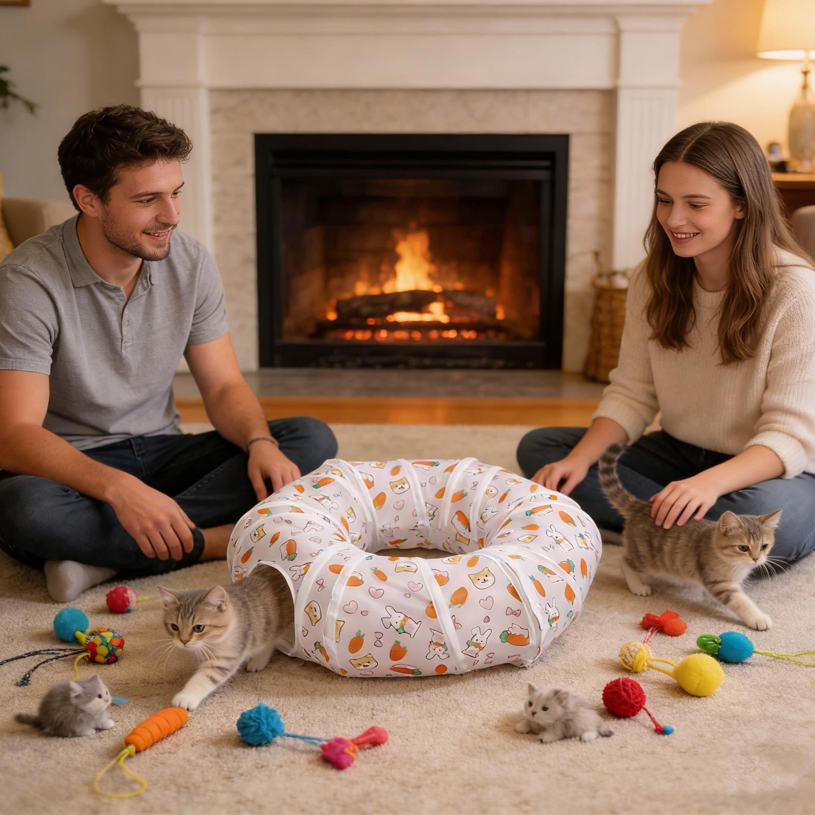 Cat Tunnels Interactive Foldab - Interactive Cat Toy review and price