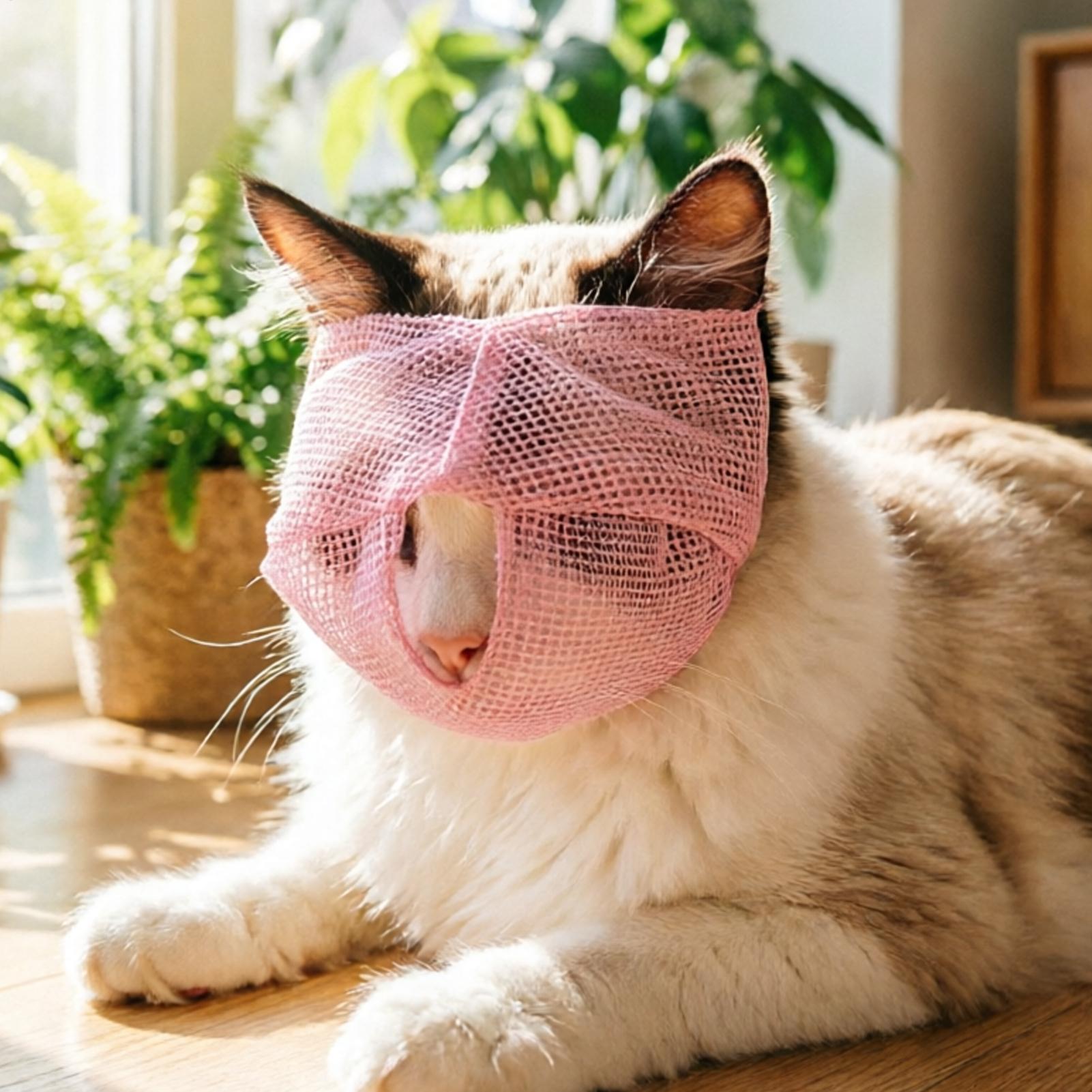 Cat Muzzle Breathable Mesh Adj - Pet Supplies Vet review and price
