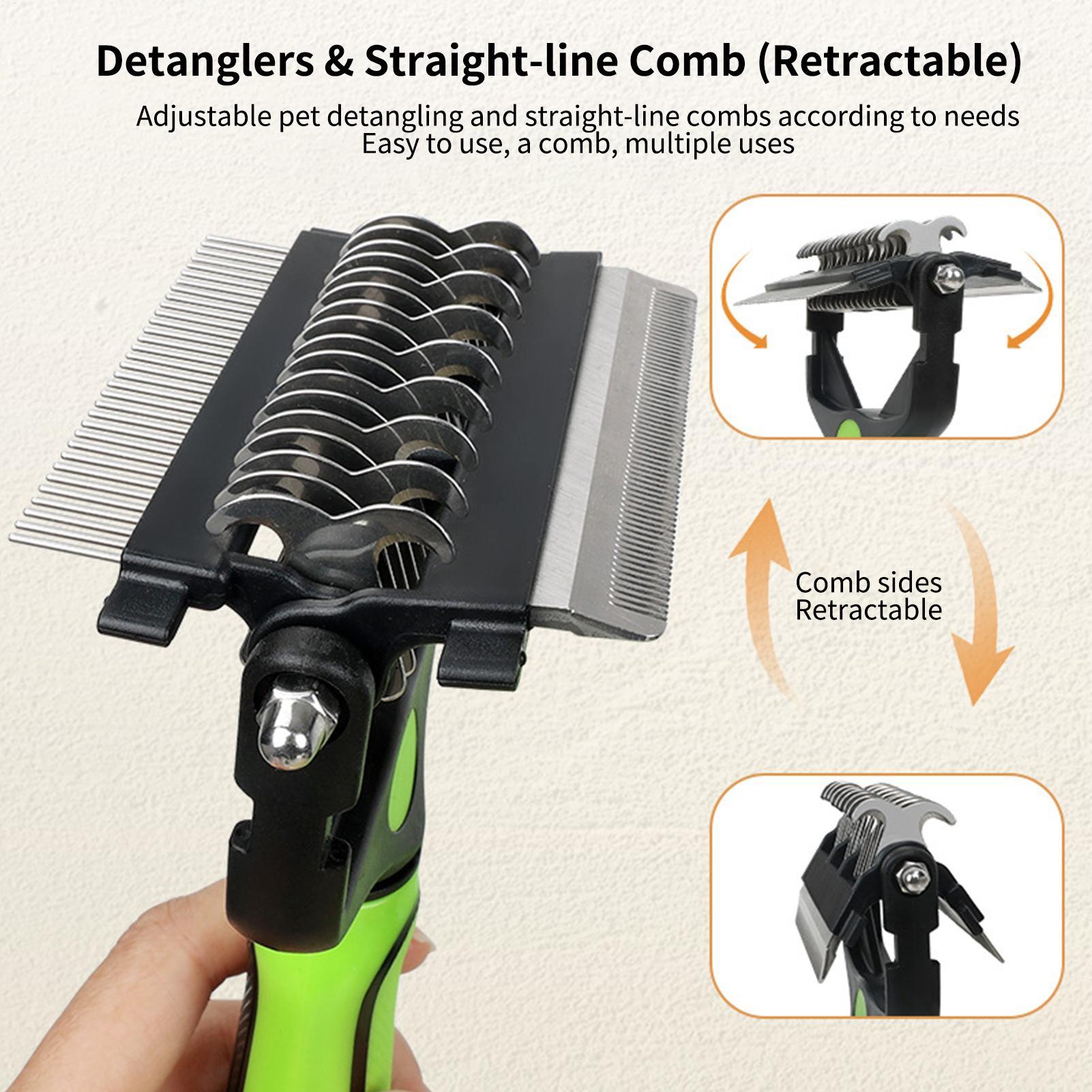 Dog Shedding Brush Double-side - Pet Supplies Vet review and price