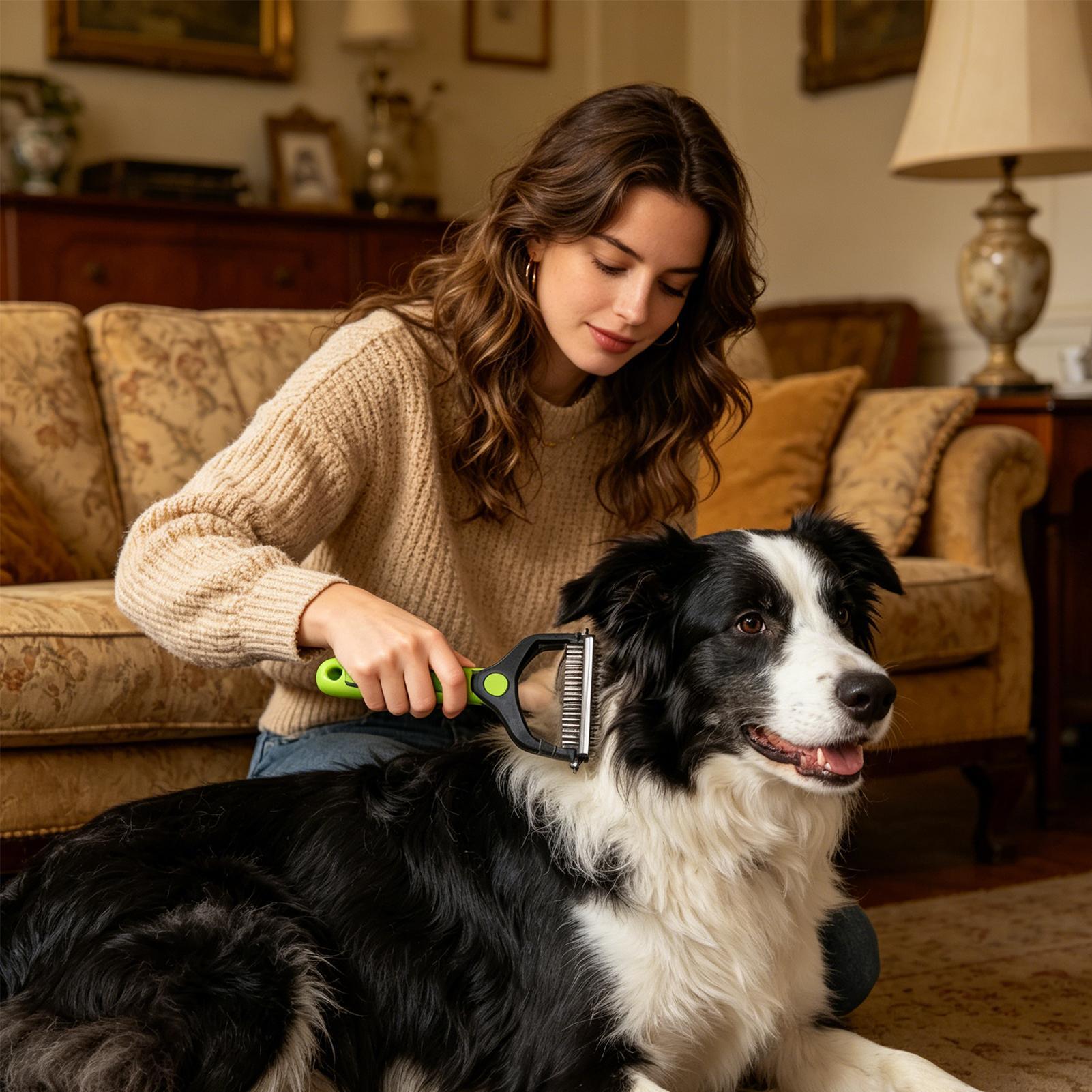 Dog Shedding Brush Double-side - Pet Supplies Vet review and price