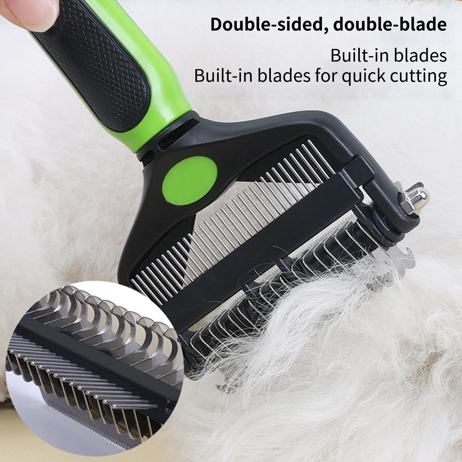 Dog Shedding Brush Double-side - Pet Supplies Vet review and price