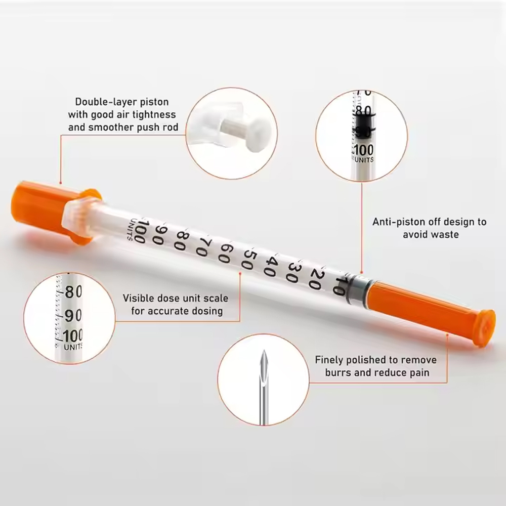 5/10/20Pcs U-100 Insulin Syrin - Pet Supplies Vet review and price
