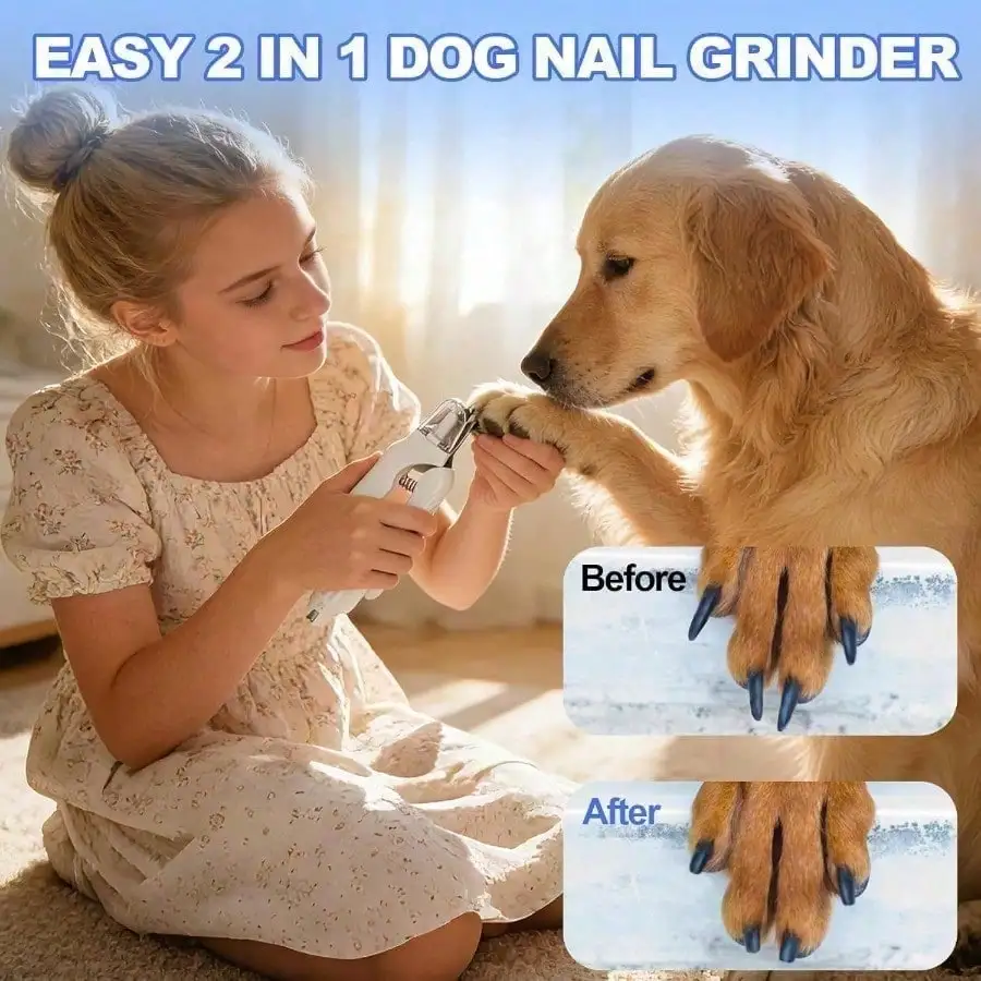 New model 2-In-1 Dog Nail Clip - Dog Grooming Clippers review and price