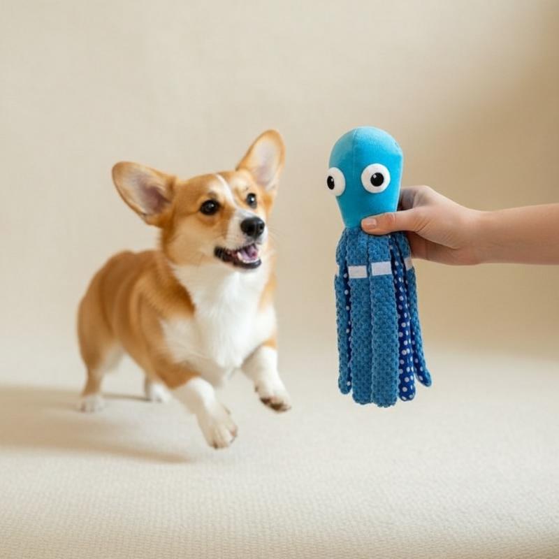 Octopus Squeaky Pet Toy Odor-F - Interactive Cat Toy review and price