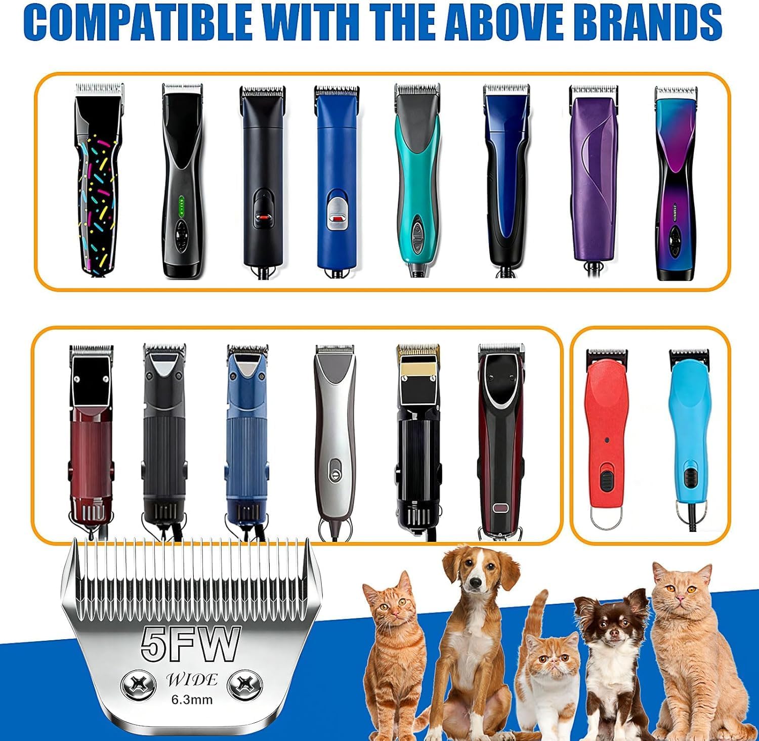 Animal Grooming Wide Blades Co - Dog Grooming Clippers review and price