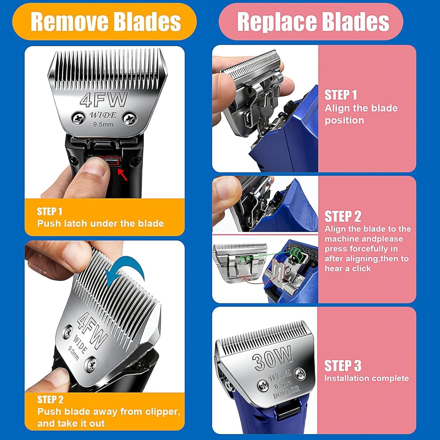 Animal Grooming Wide Blades Co - Dog Grooming Clippers review and price